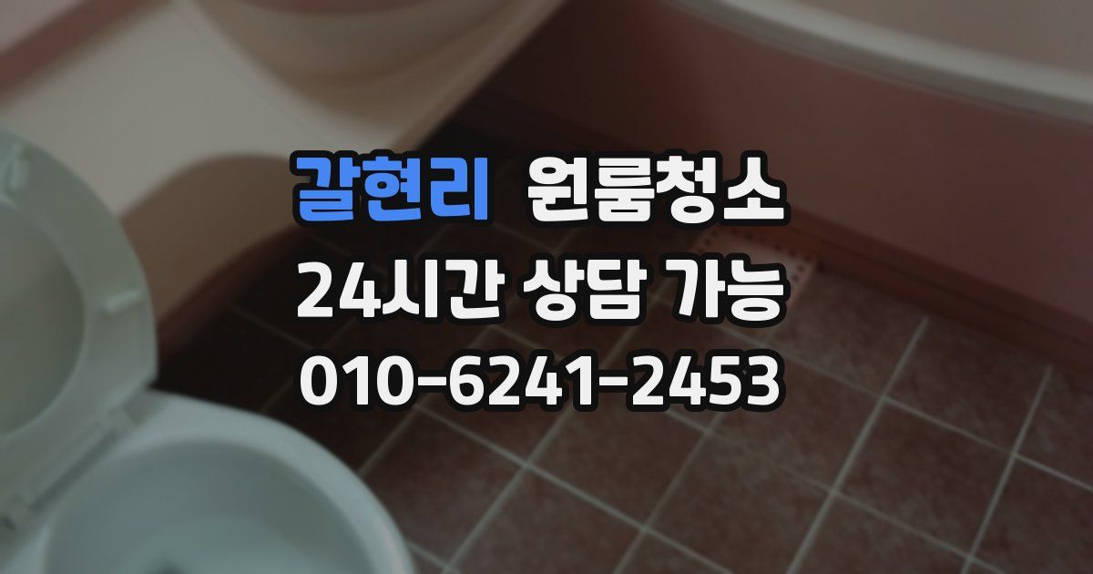 갈현리 입주청소