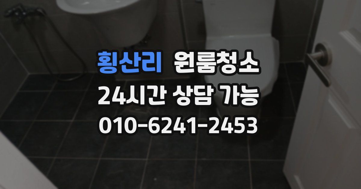 횡산리 입주청소