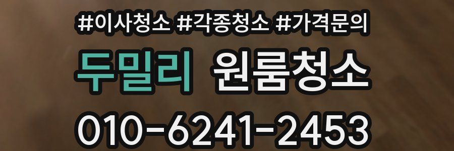 두밀리 이사청소