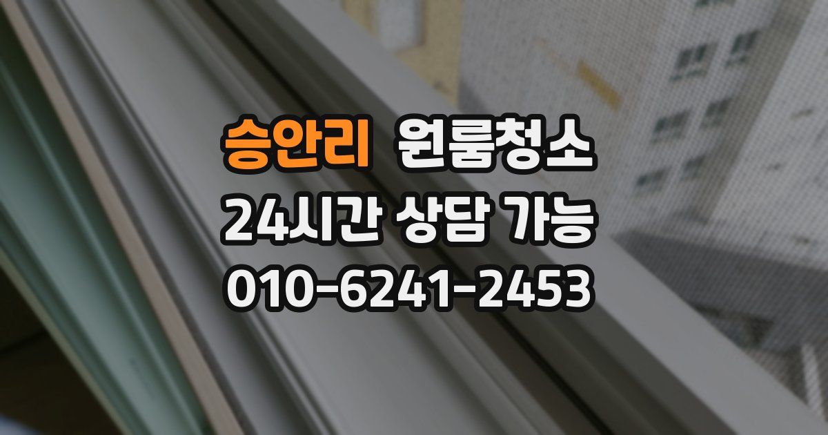 승안리 입주청소