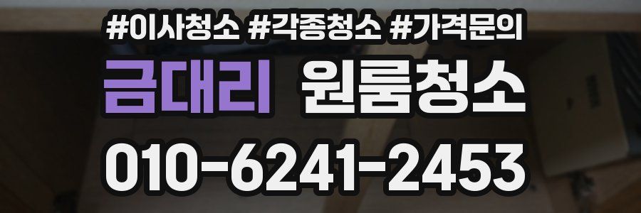 금대리 이사청소