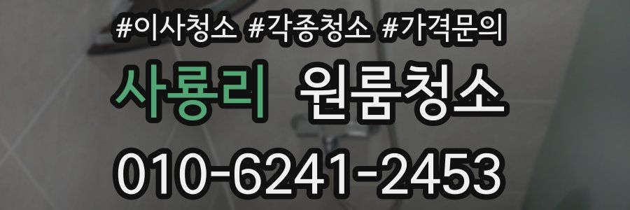 사룡리 이사청소