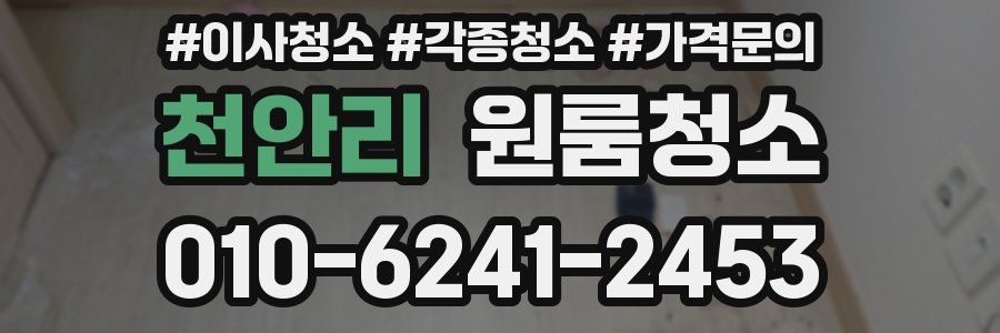 천안리 이사청소