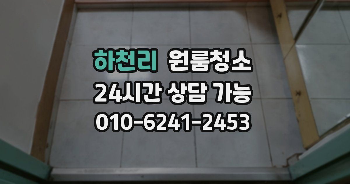 하천리 입주청소
