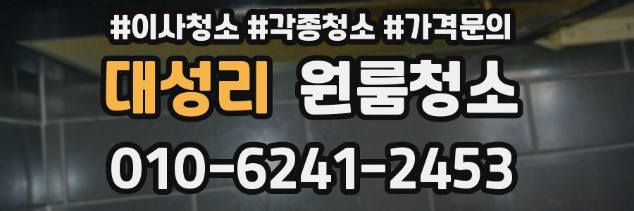 대성리 이사청소