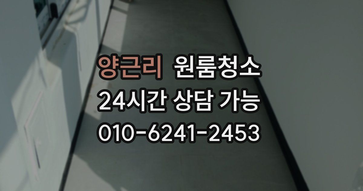 양근리 입주청소