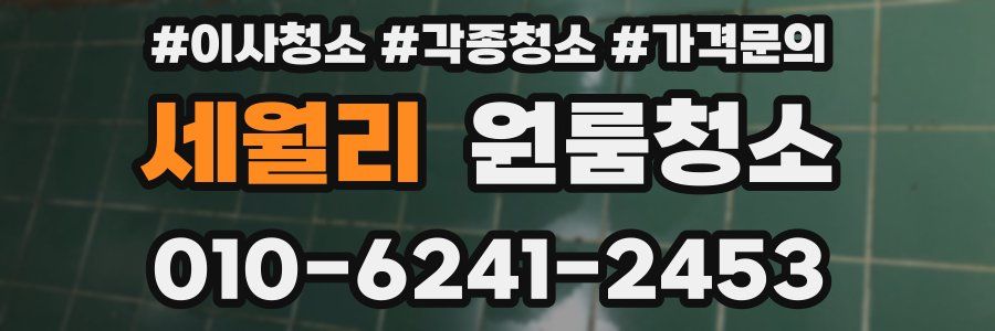 세월리 이사청소