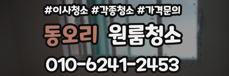 동오리 이사청소