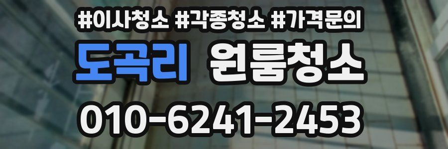 도곡리 이사청소