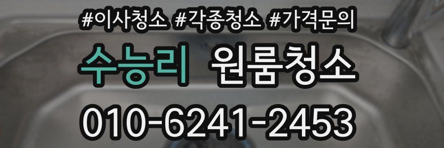 수능리 이사청소