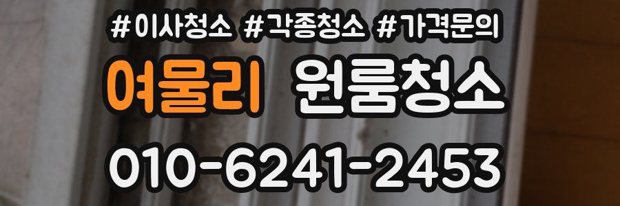 여물리 이사청소