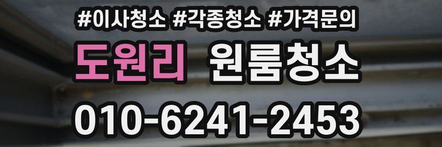 도원리 이사청소