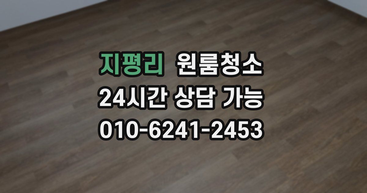 지평리 입주청소