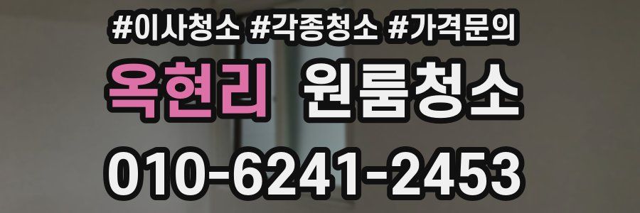 옥현리 이사청소