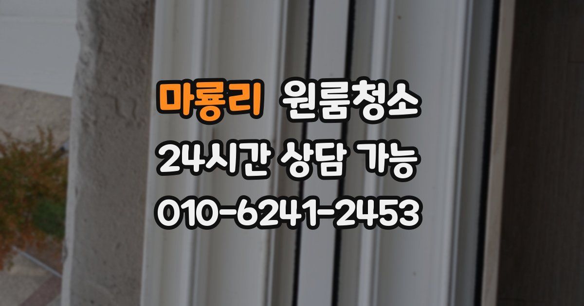 마룡리 입주청소