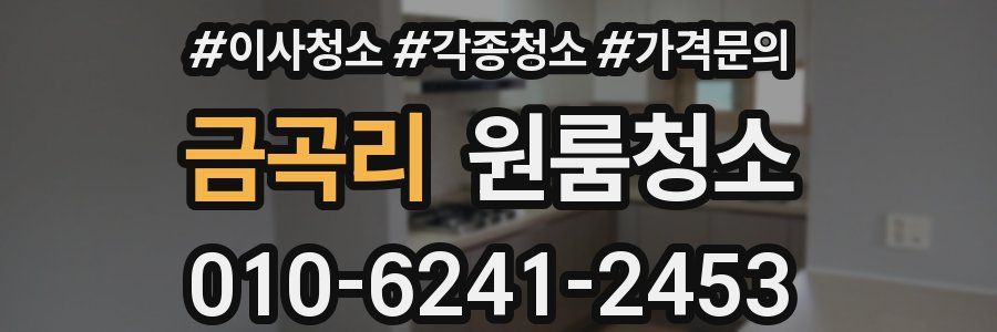 금곡리 이사청소