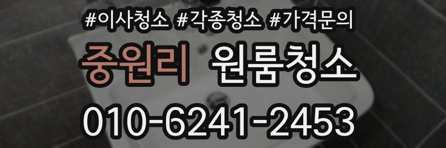 중원리 이사청소