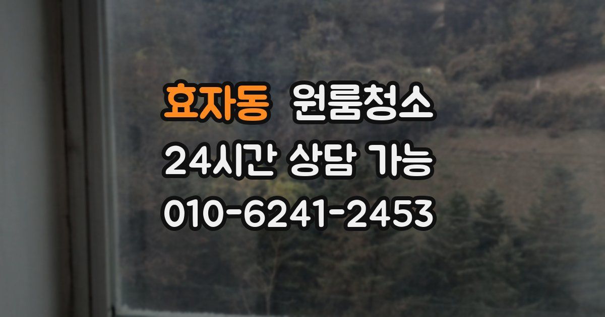 효자동 입주청소