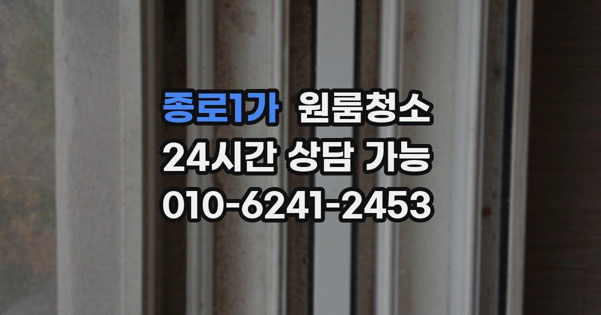종로1가 입주청소