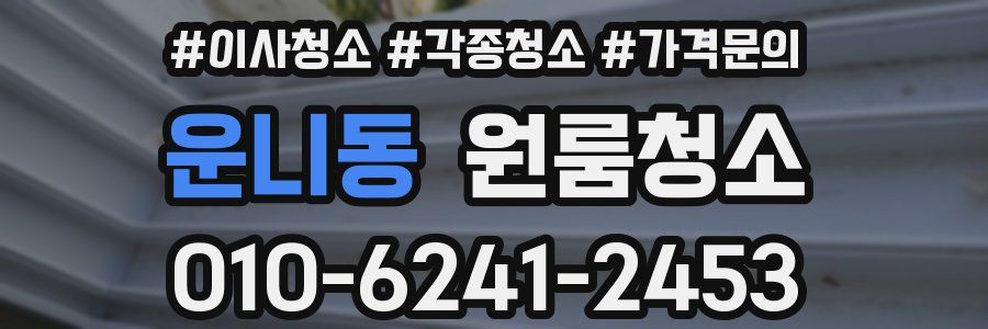 운니동 이사청소