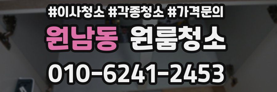 원남동 이사청소