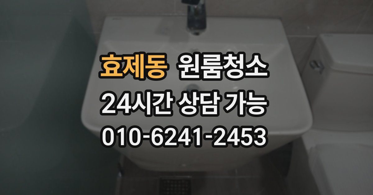 효제동 입주청소