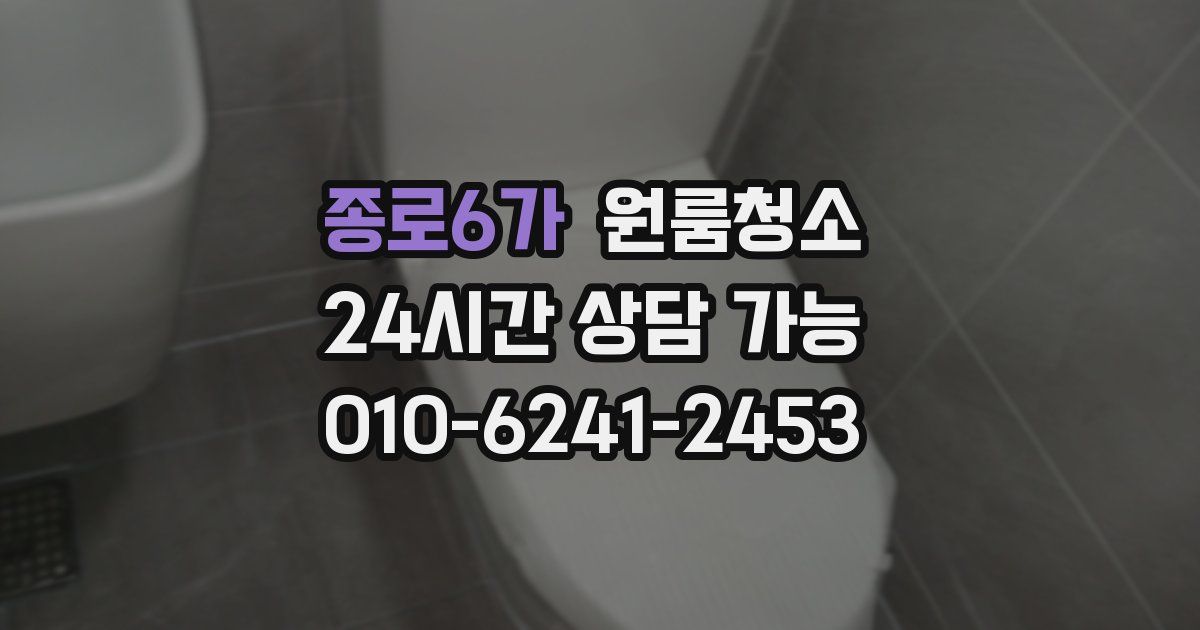 종로6가 입주청소