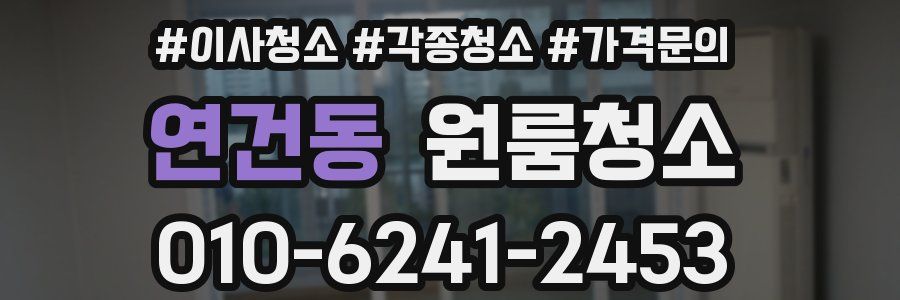연건동 이사청소