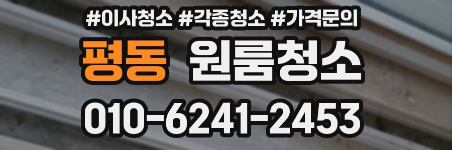 평동 이사청소