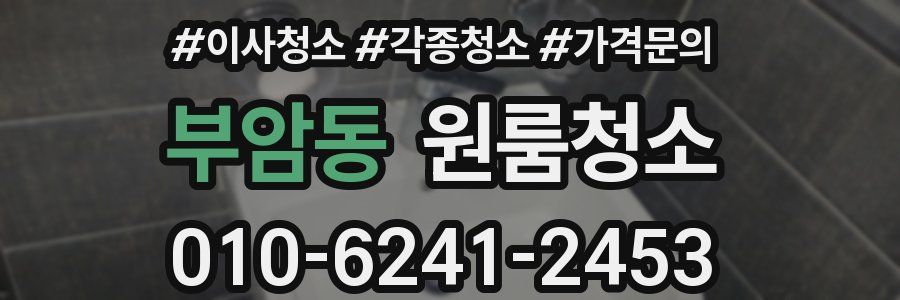 부암동 이사청소