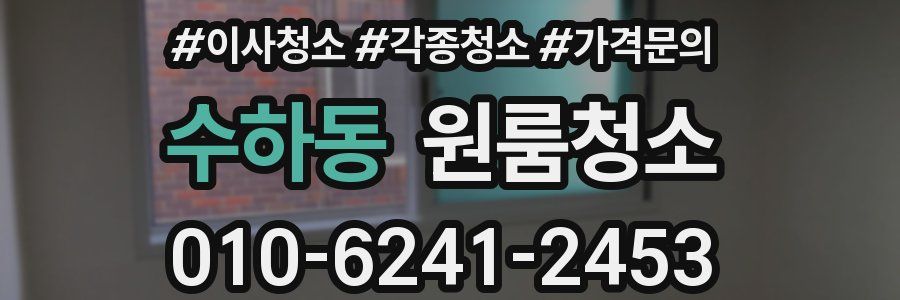 수하동 이사청소