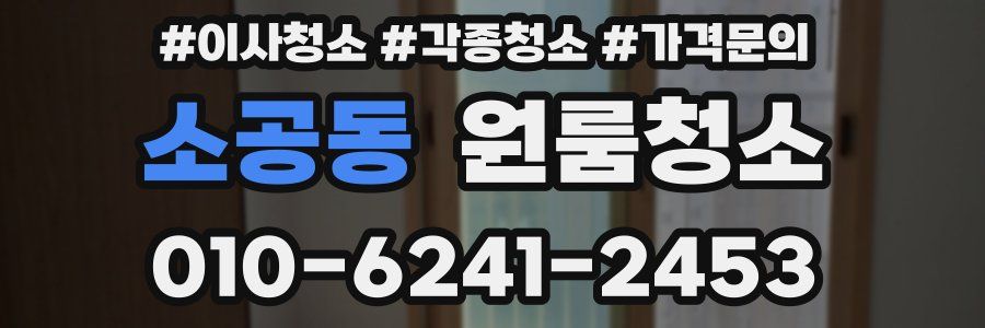 소공동 이사청소