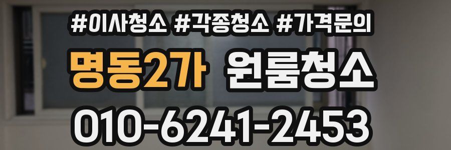 명동2가 이사청소