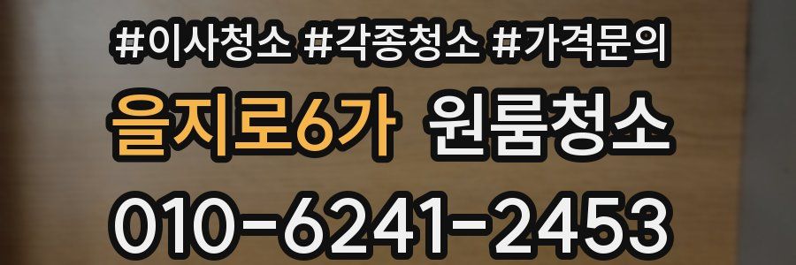 을지로6가 이사청소