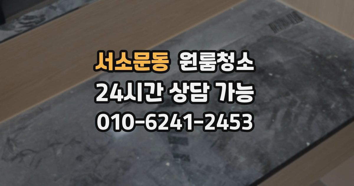 서소문동 입주청소