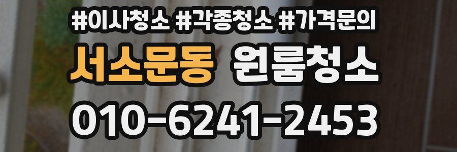 서소문동 이사청소