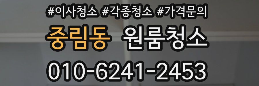 중림동 이사청소