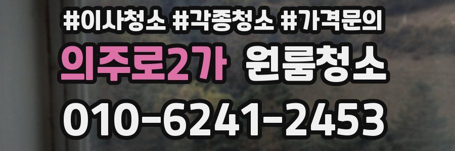 의주로2가 이사청소