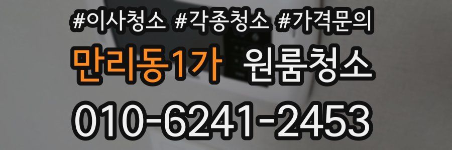 만리동1가 이사청소