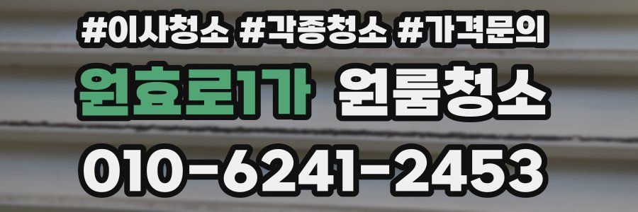 원효로1가 이사청소