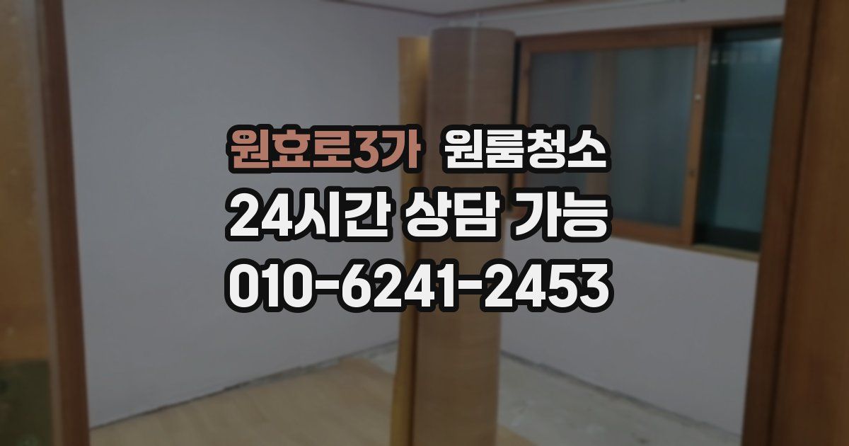 원효로3가 입주청소