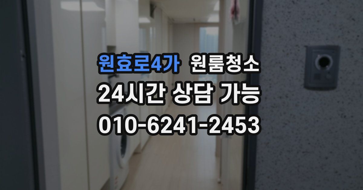 원효로4가 입주청소