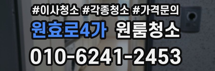 원효로4가 이사청소
