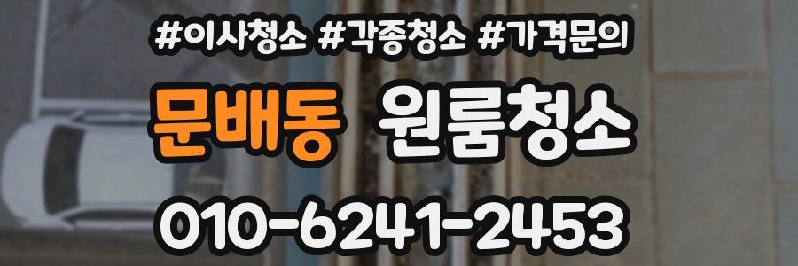 문배동 이사청소
