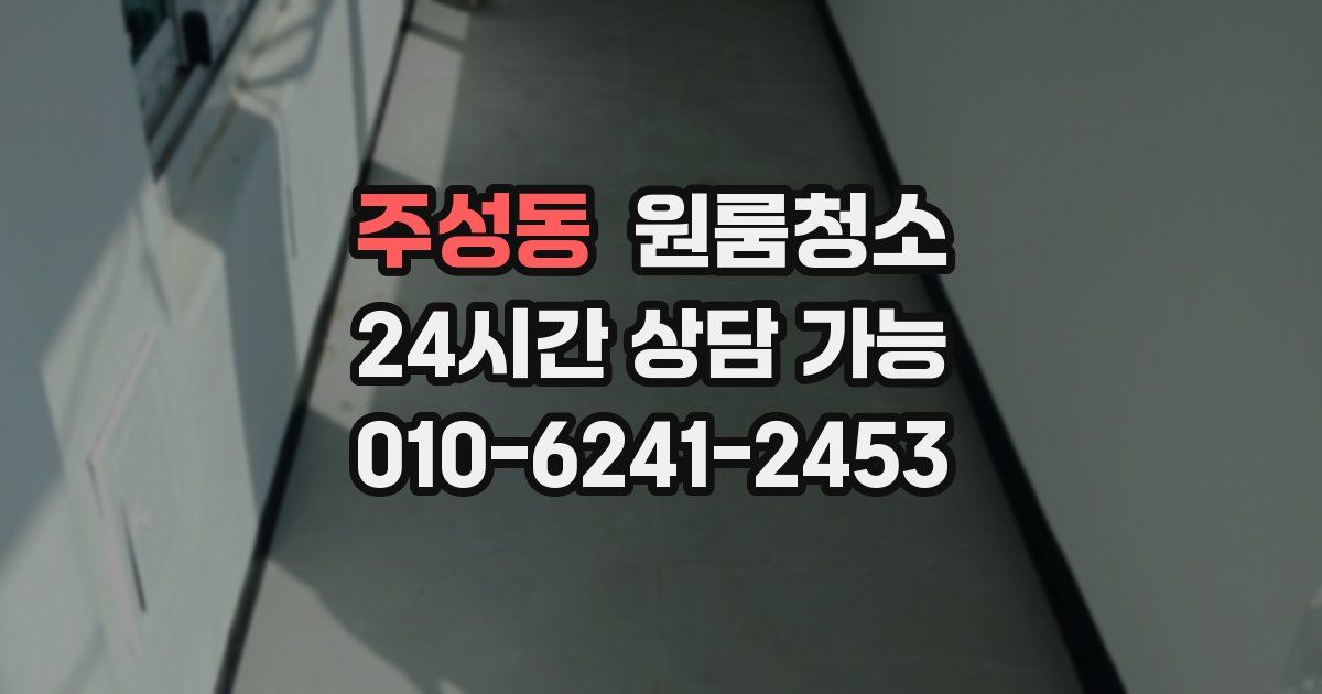 주성동 입주청소