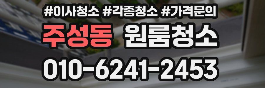 주성동 이사청소