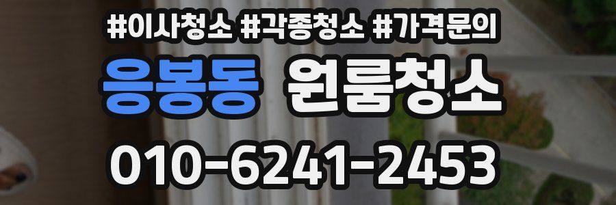 응봉동 이사청소