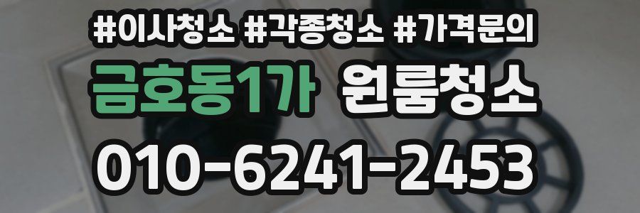 금호동1가 이사청소