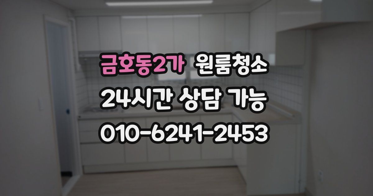 금호동2가 입주청소