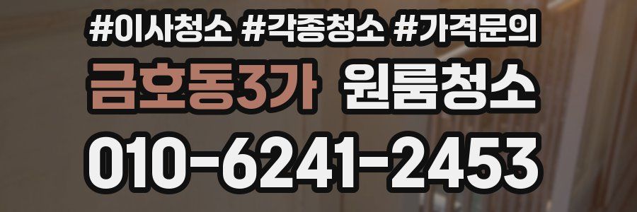 금호동3가 이사청소